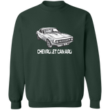 Camaro Drawing Crewneck Pullover Sweatshirt