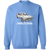 Camaro Drawing Crewneck Pullover Sweatshirt