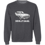Camaro Drawing Crewneck Pullover Sweatshirt