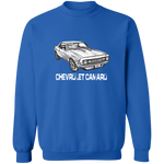 Camaro Drawing Crewneck Pullover Sweatshirt