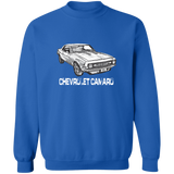 Camaro Drawing Crewneck Pullover Sweatshirt