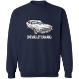 Camaro Drawing Crewneck Pullover Sweatshirt