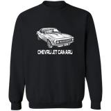 Camaro Drawing Crewneck Pullover Sweatshirt