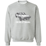 Camaro Drawing Crewneck Pullover Sweatshirt