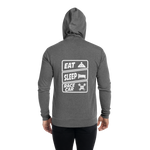 Eat Sleep Racecar Unisex Zip Hoodie