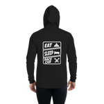 Eat Sleep Racecar Unisex Zip Hoodie