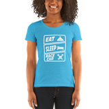 Eat Sleep Racecar Womens T-Shirt
