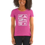Eat Sleep Racecar Womens T-Shirt