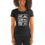 Eat Sleep Racecar Womens T-Shirt
