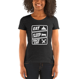 Eat Sleep Racecar Womens T-Shirt