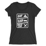 Eat Sleep Racecar Womens T-Shirt