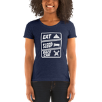 Eat Sleep Racecar Womens T-Shirt