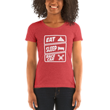 Eat Sleep Racecar Womens T-Shirt