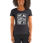 Eat Sleep Racecar Womens T-Shirt
