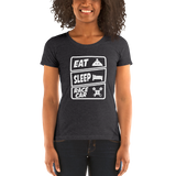 Eat Sleep Racecar Womens T-Shirt